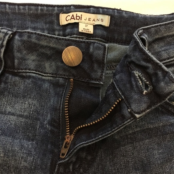 CAbi Constellation Wash Paint Skinny Jeans - Sz 2 - Picture 5 of 11